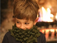 knitty Nim Teasdale Knitted Christmas Tree Cowl